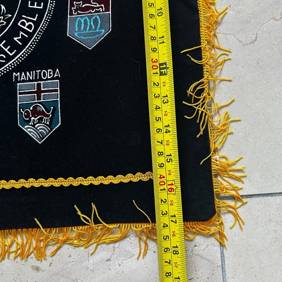 Canadian Provincial Coats of Arm Throw Pillow or Wall Tapestry man cave sun room - Picture 3 of 5